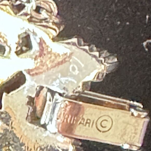 Crown Trafari  silvertone deep blue sapphire crystal bracelet - Picture 13 of 13